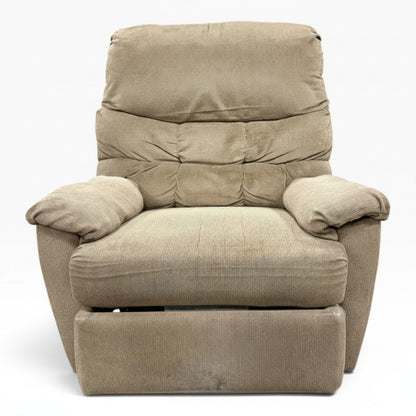 GDM Habitat for Humanity ReStore Tan Plush Recliner