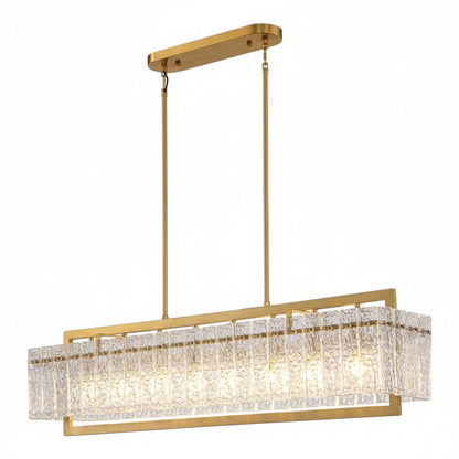 GDM Habitat for Humanity ReStore 41 in Gold Crystal Chandelier