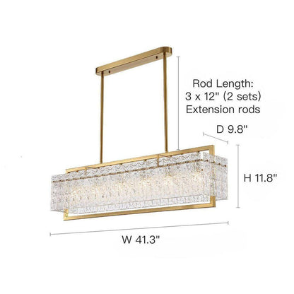 GDM Habitat for Humanity ReStore 41 in Gold Crystal Chandelier