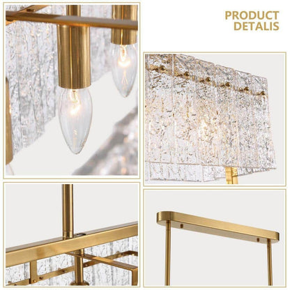 GDM Habitat for Humanity ReStore 41 in Gold Crystal Chandelier