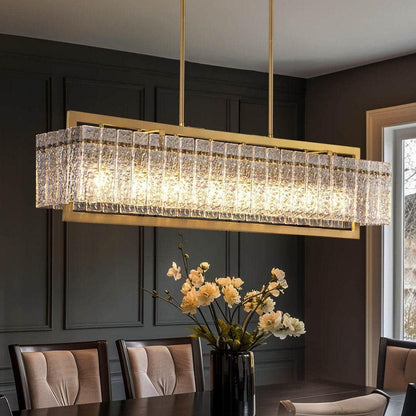 GDM Habitat for Humanity ReStore 41 in Gold Crystal Chandelier