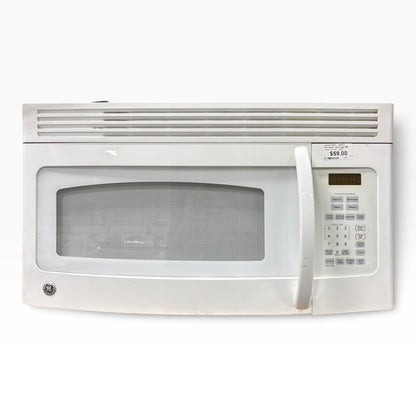 GE White Over-Range Microwave