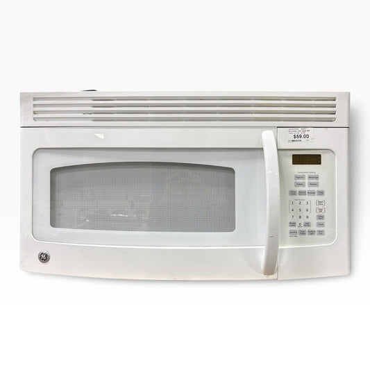 GE White Over-Range Microwave