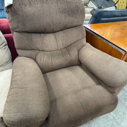 Brown Fabric Recliner