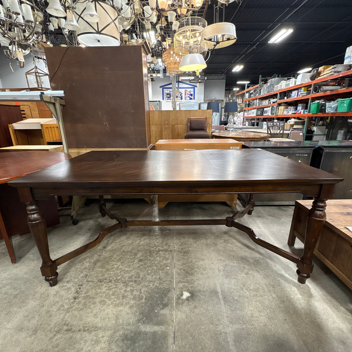 Walnut Finish Dining Table