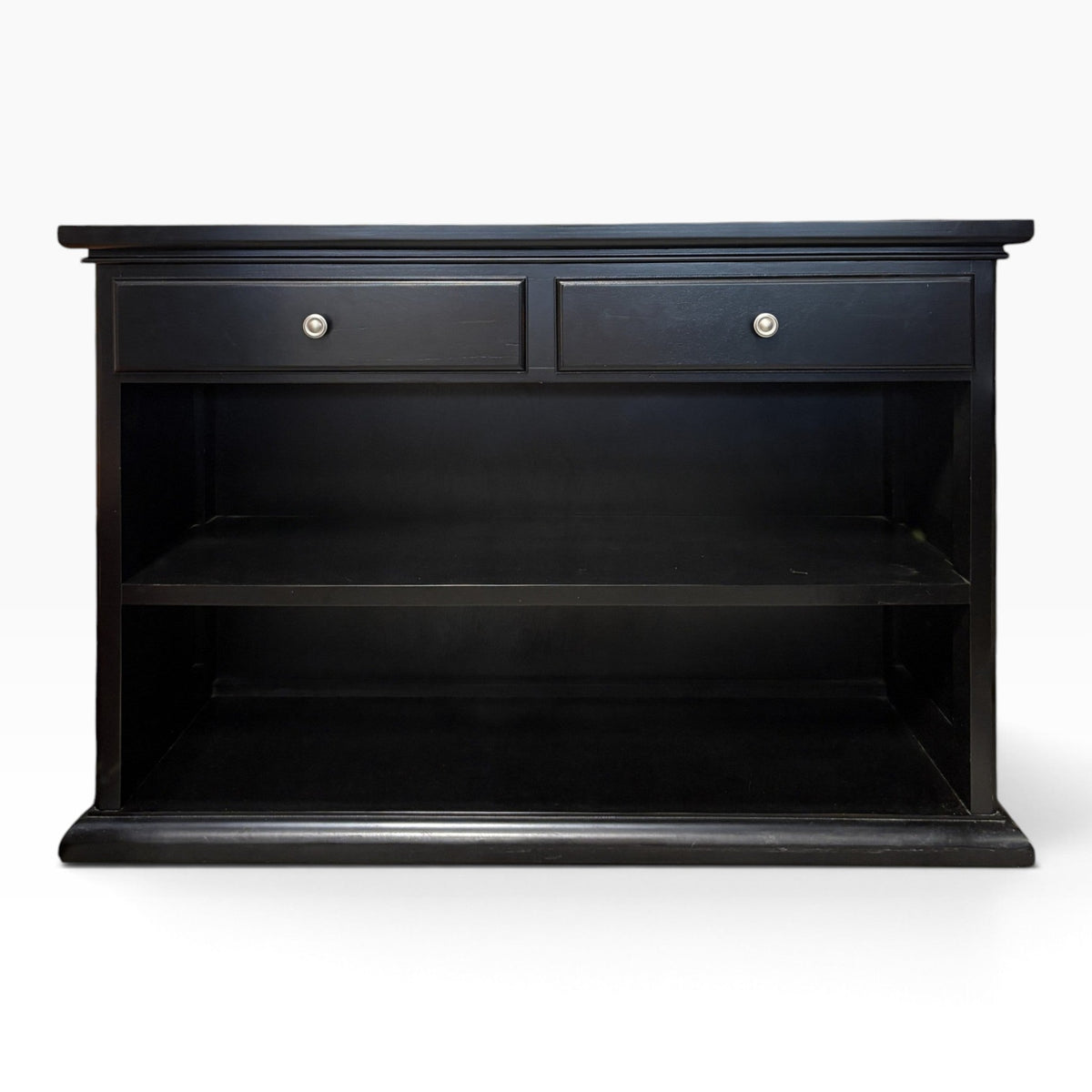 Black TV Stand with Drawers