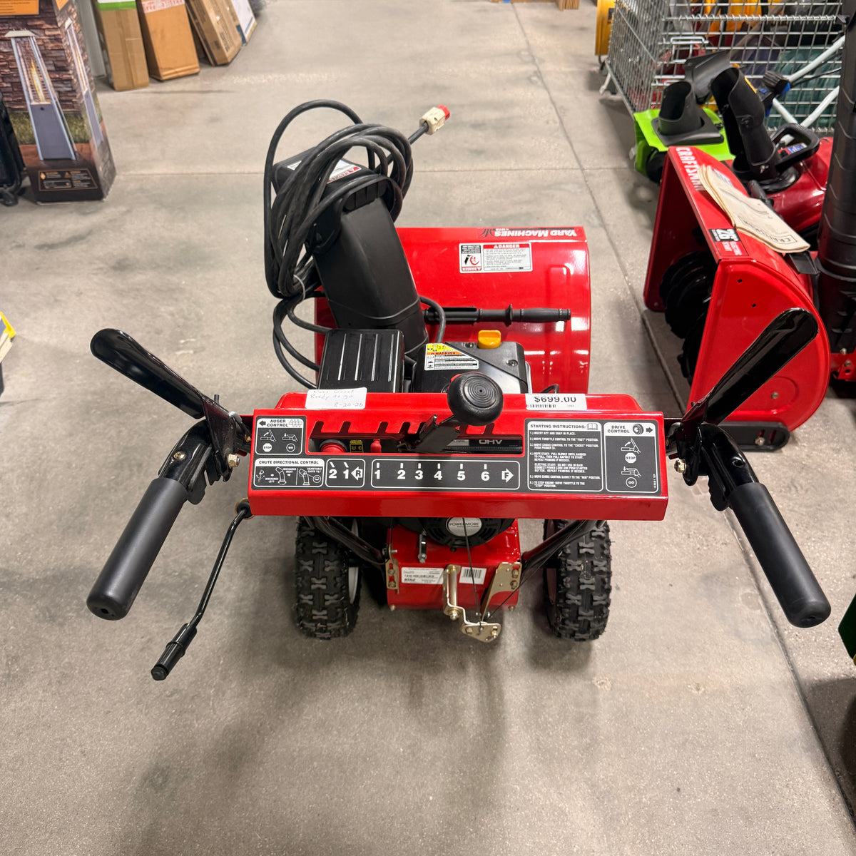 24 in Yard Machines Snowblower FALSE location-set