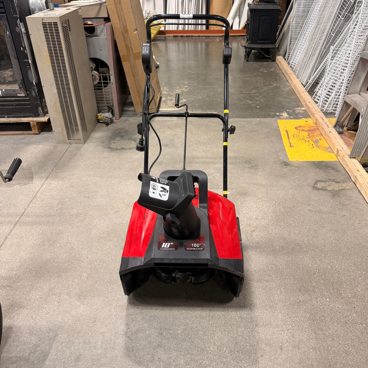 18 in Electric Snow Blower FALSE