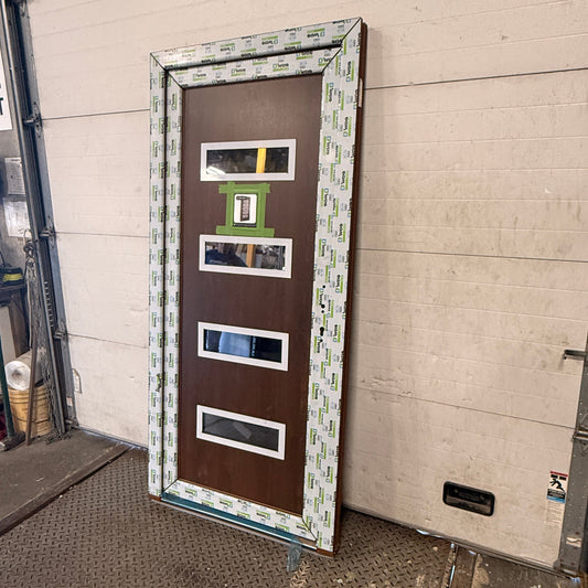 Modern 4-Lite Prehung Door location-set