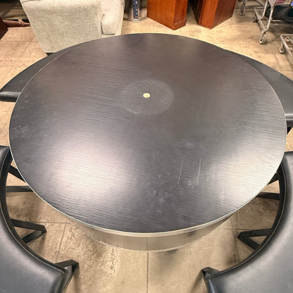5 Pc Round Table & Bench Set location-set