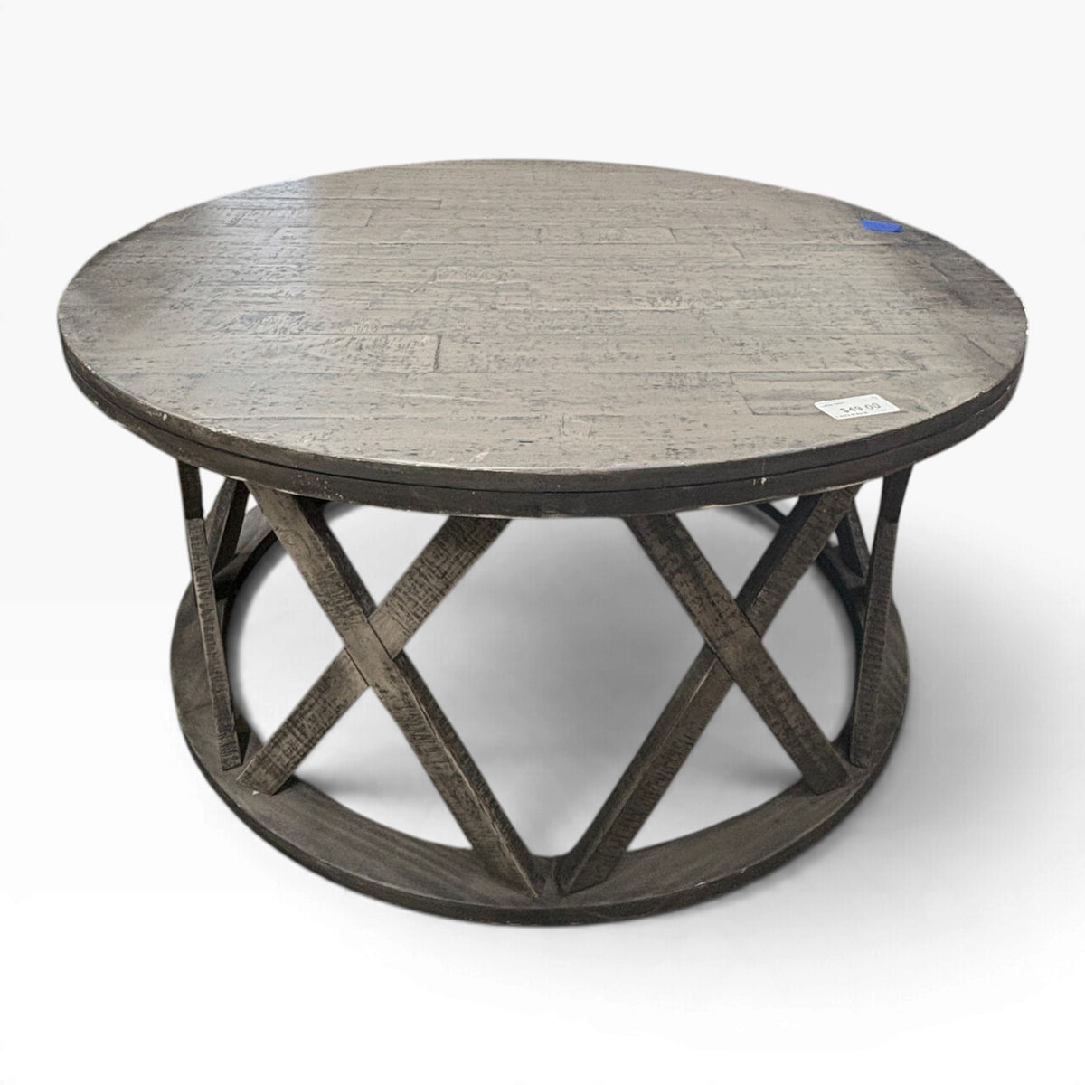 Round Gray Coffee Table location-set