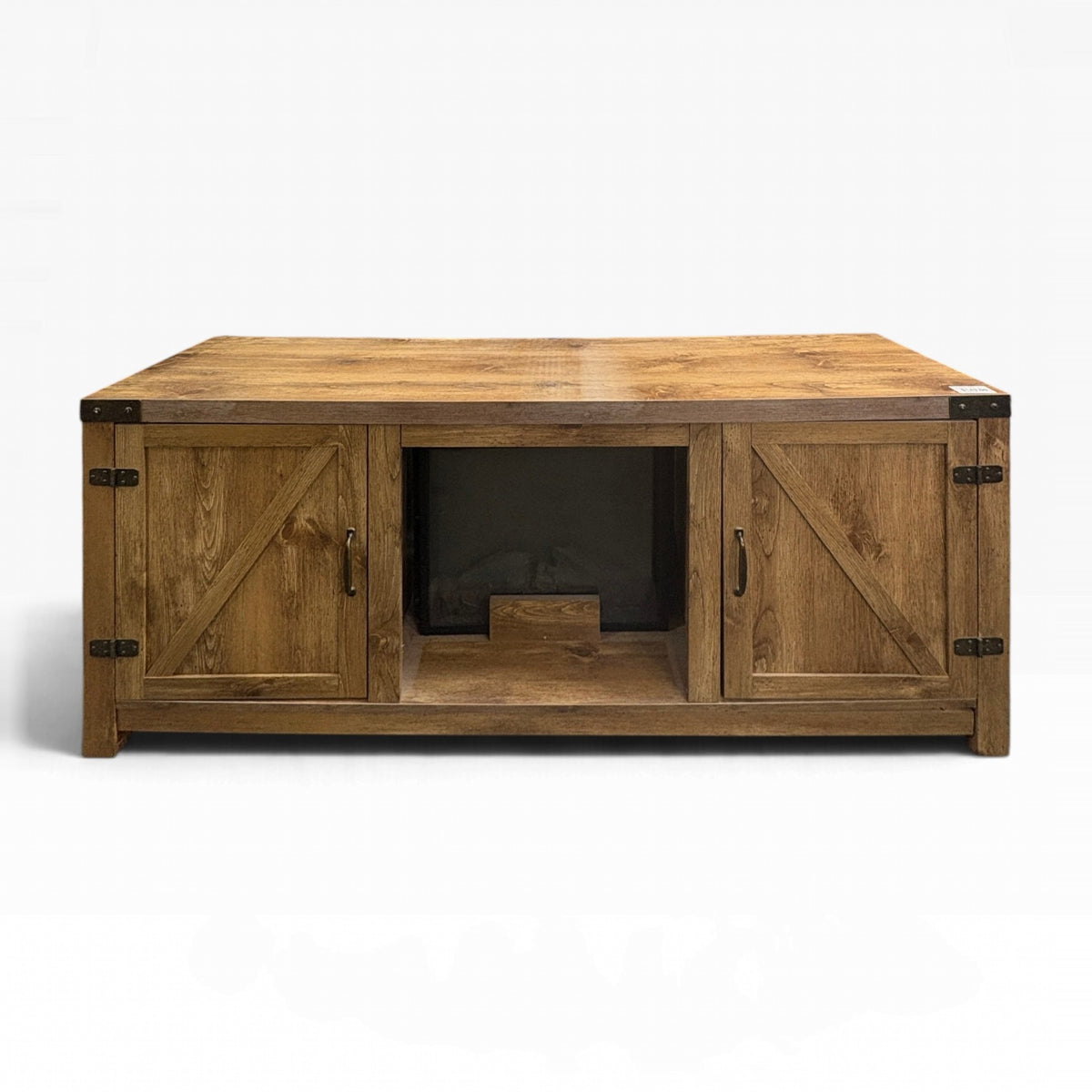 Barn Door Fireplace TV Stand FALSE location-set