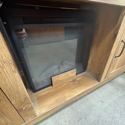 Barn Door Fireplace TV Stand FALSE location-set