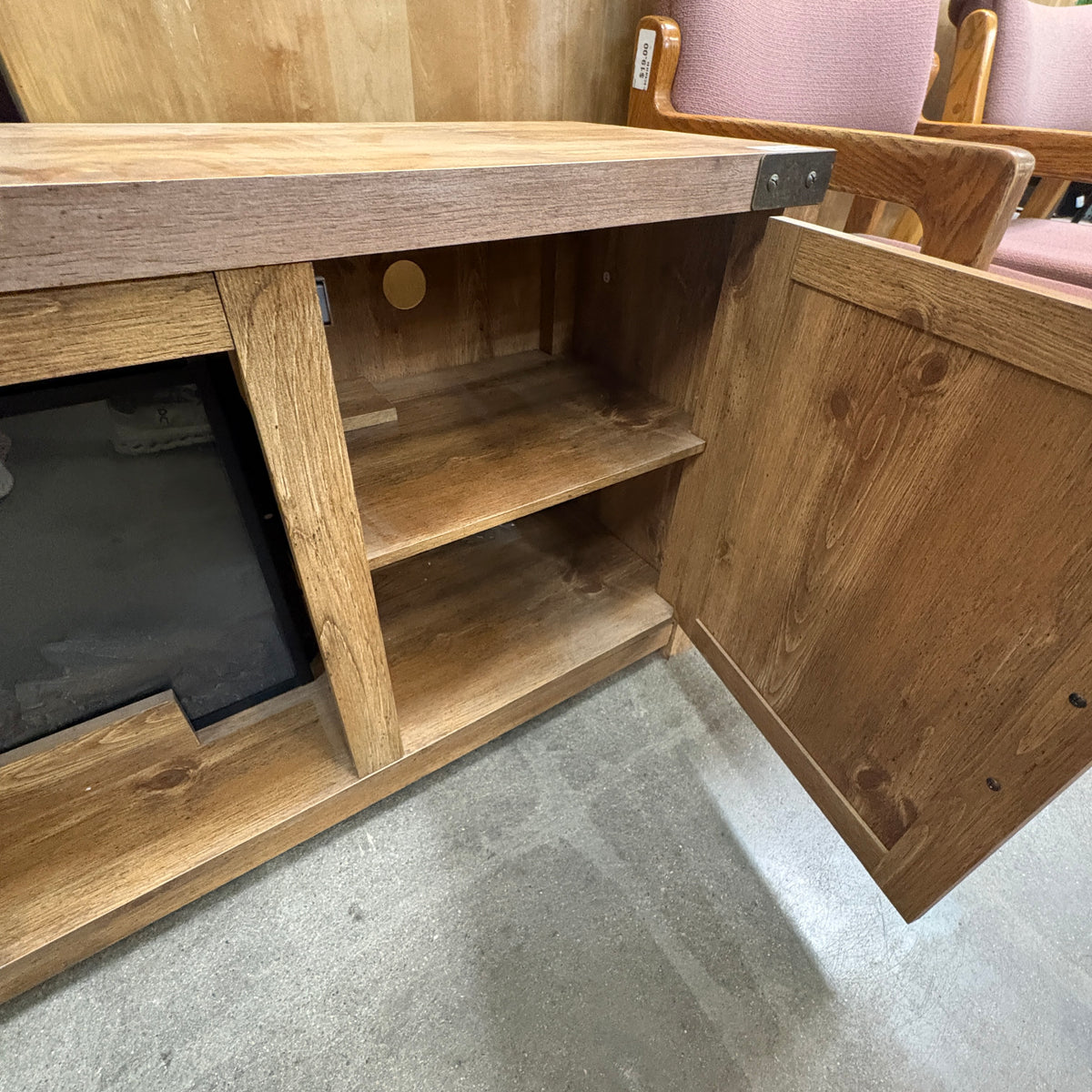 Barn Door Fireplace TV Stand FALSE location-set