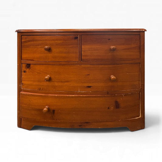 Stanley Pine 4 Drawer Dresser