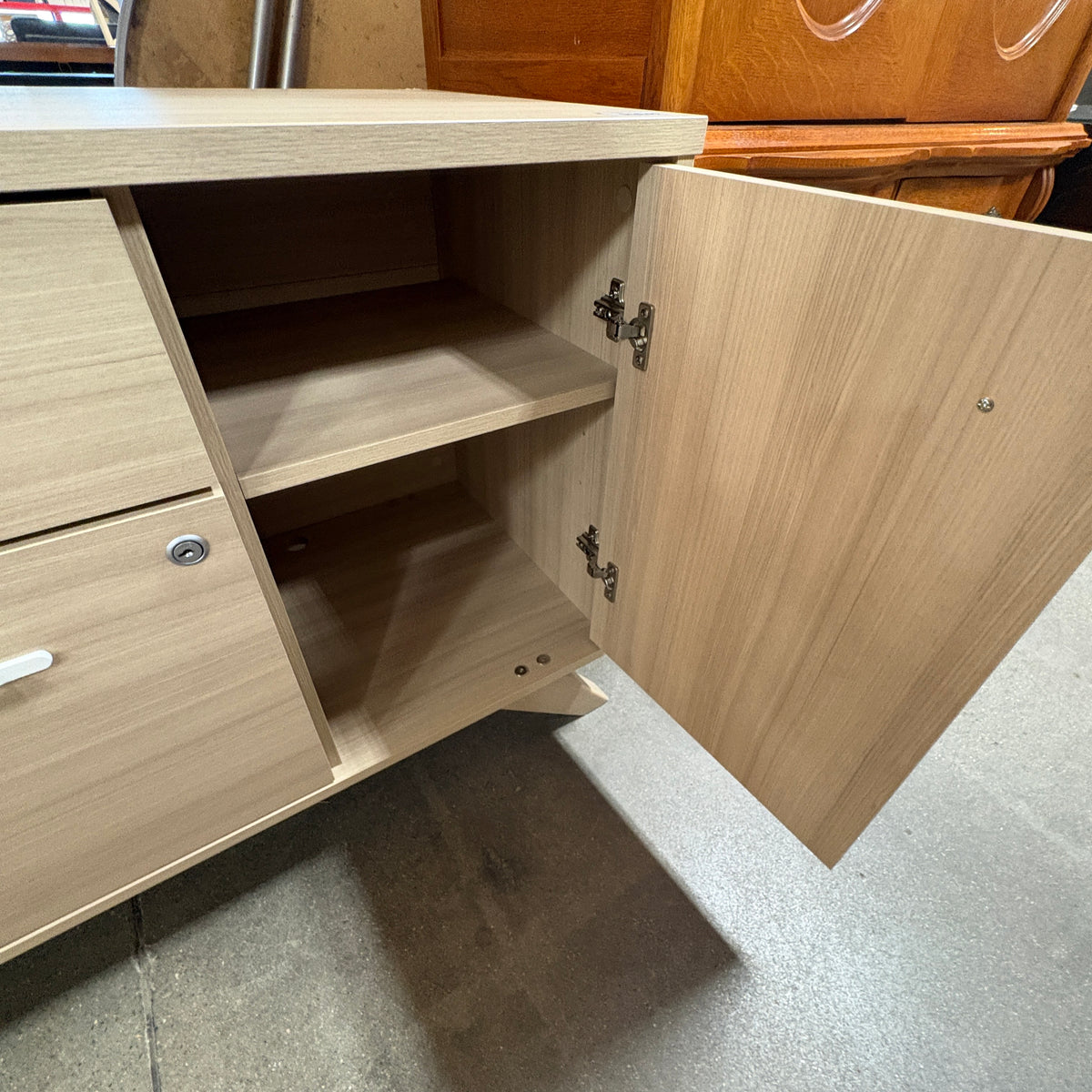 Light Oak Console Table