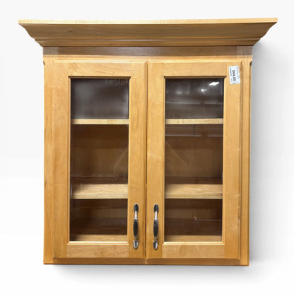 27 x 30 in Maple Glass Cabinet