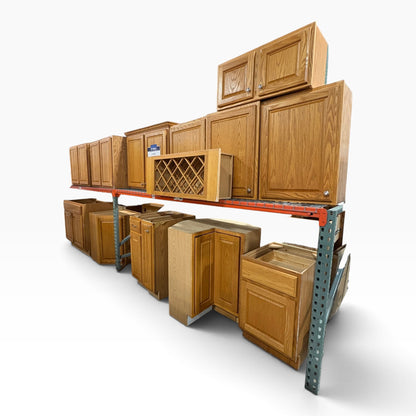 14 Pc Merillat Oak Cabinet Set