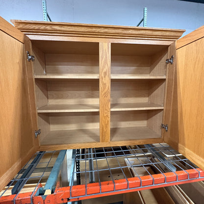14 Pc Merillat Oak Cabinet Set