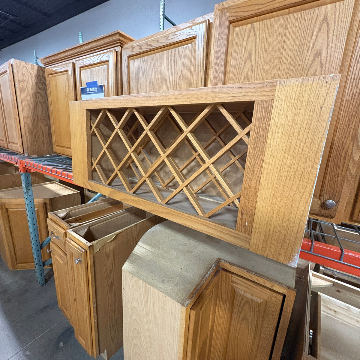 14 Pc Merillat Oak Cabinet Set