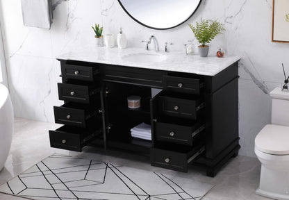 Wesley Black 60" Vanity