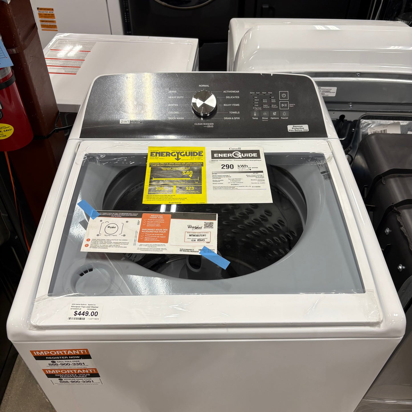 Whirlpool Top Load Washer