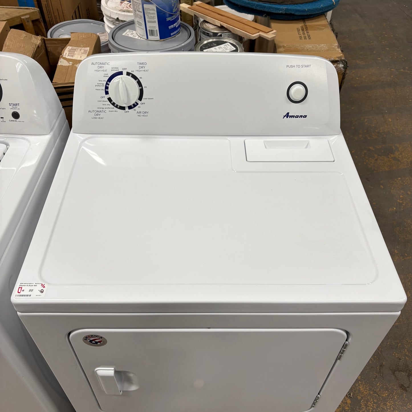 Amana Washer/Elec Dryer Set