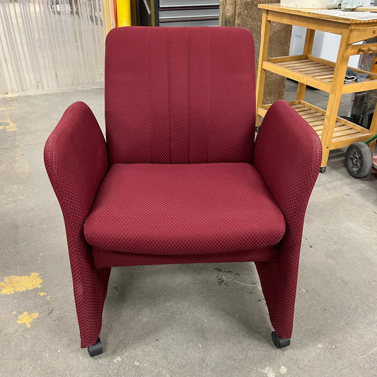 Red Rolling Theater Chairs