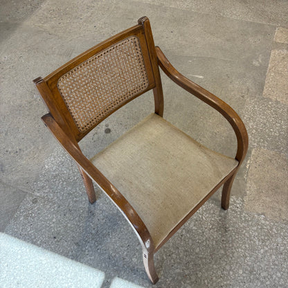 Vintage Cane Back Dining Chair