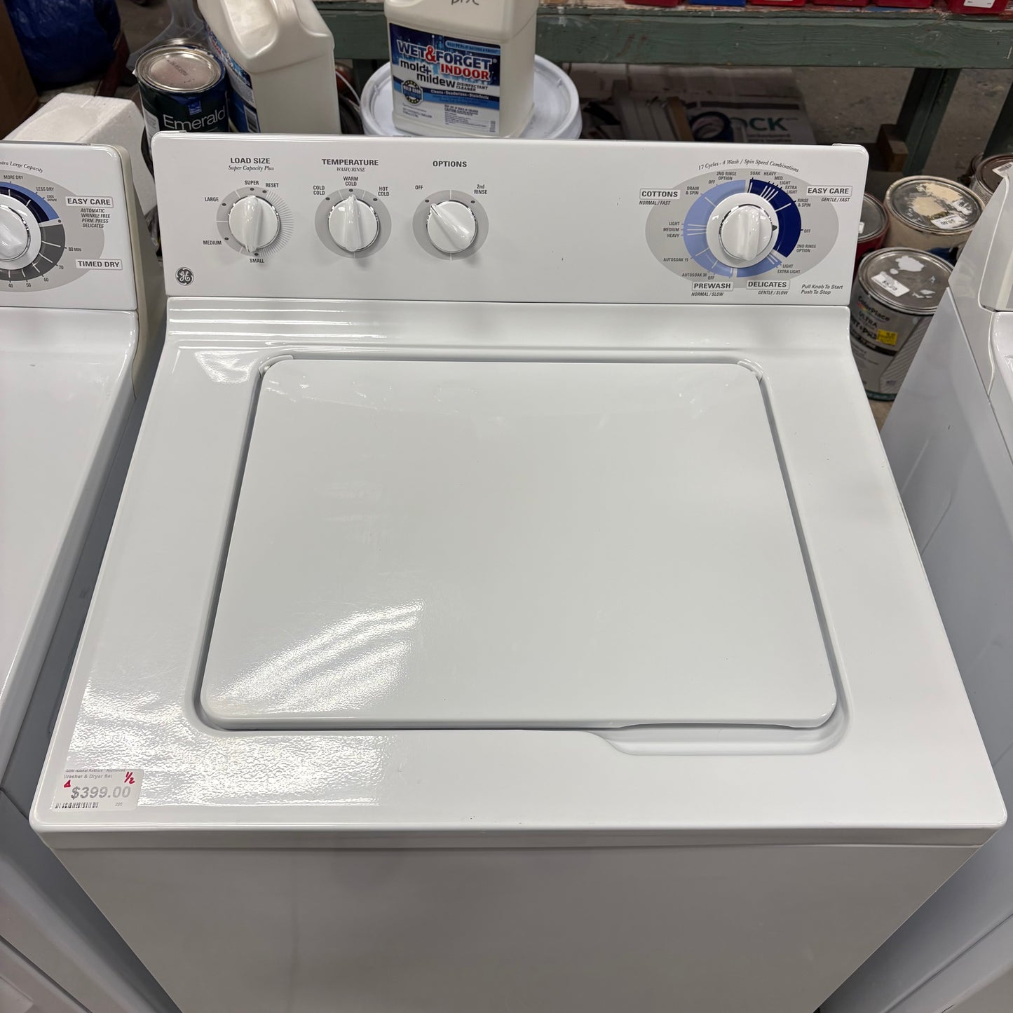 GE Washer/Elec Dryer Set
