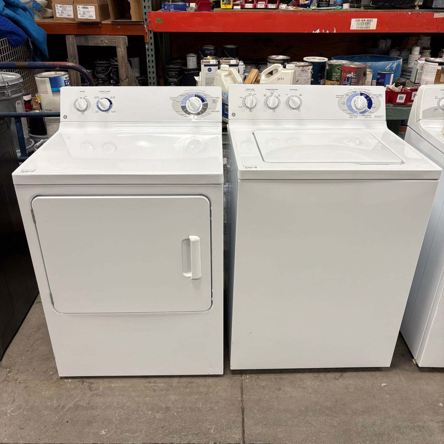 GE Washer/Elec Dryer Set