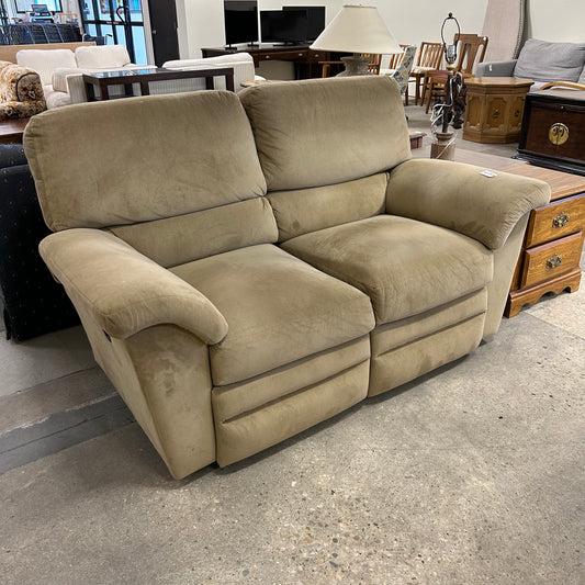 Microsuede Reclining Loveseat