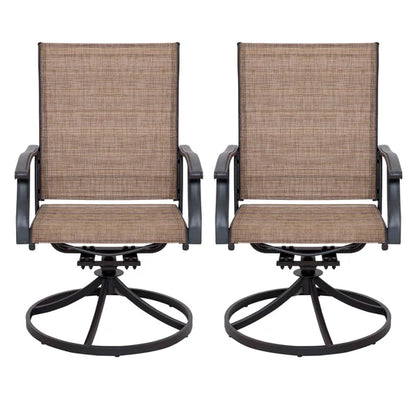 2 Pc. Outdoor Swivel Chair