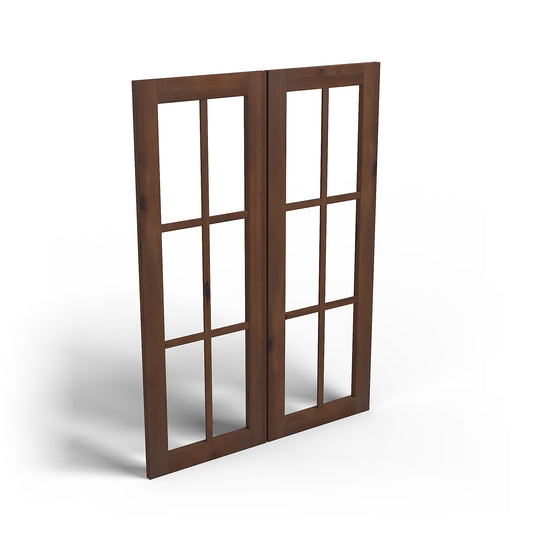 Special Order - 30" x 42" Mullion Door Rustic Walnut - 3042MD 42" Wall Cabinets GHI GHI Accessories Mullion Door Rustic Walnut Special Order SPRWS