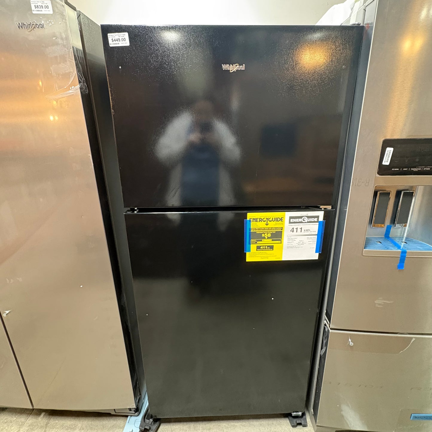 Whirlpool Top Freezer Fridge