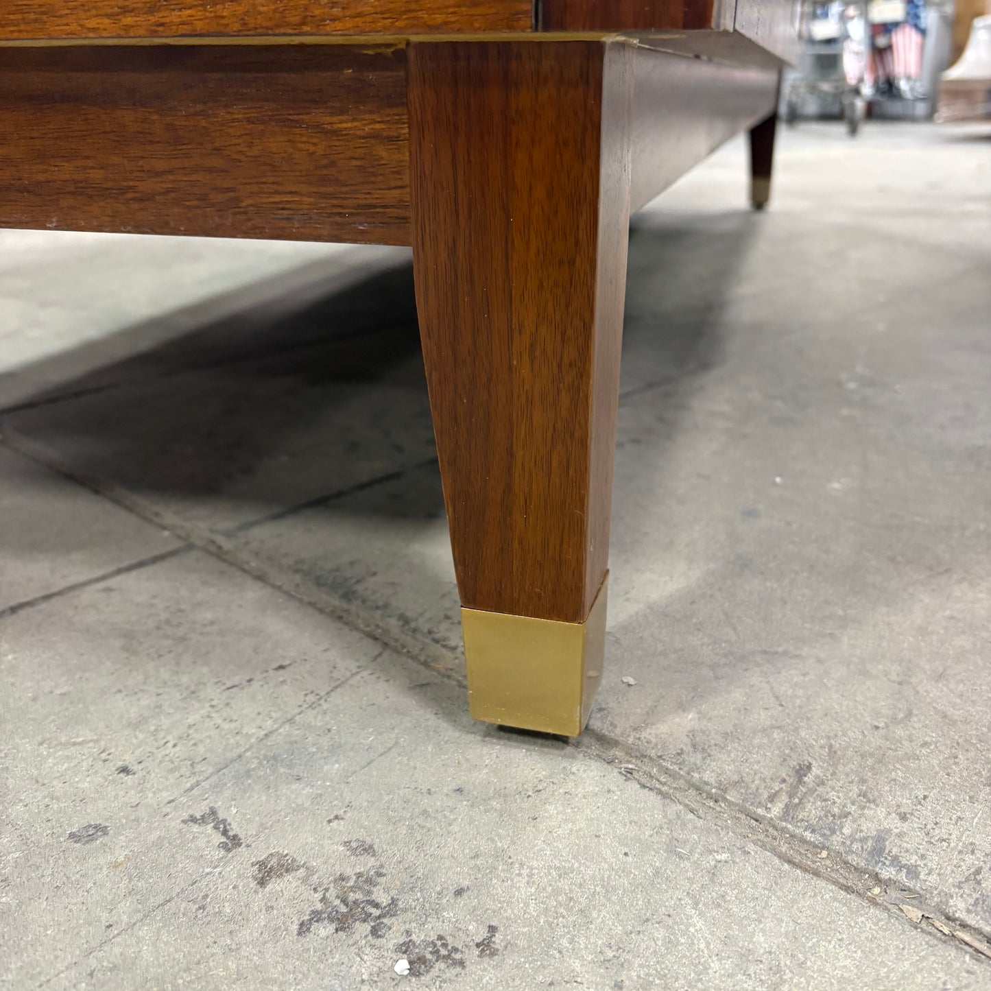 61" Walnut Vanity w/Marble Top