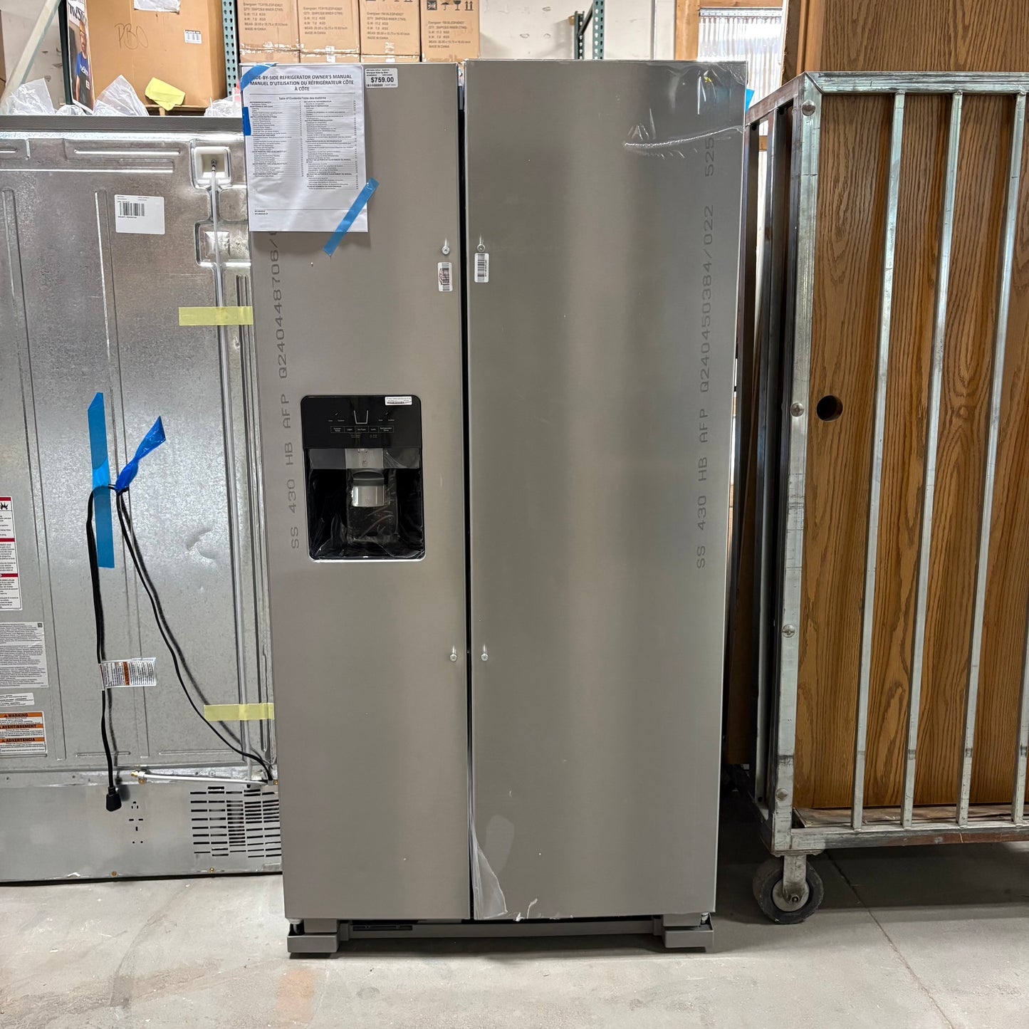 Whirlpool Side by Side Fridge