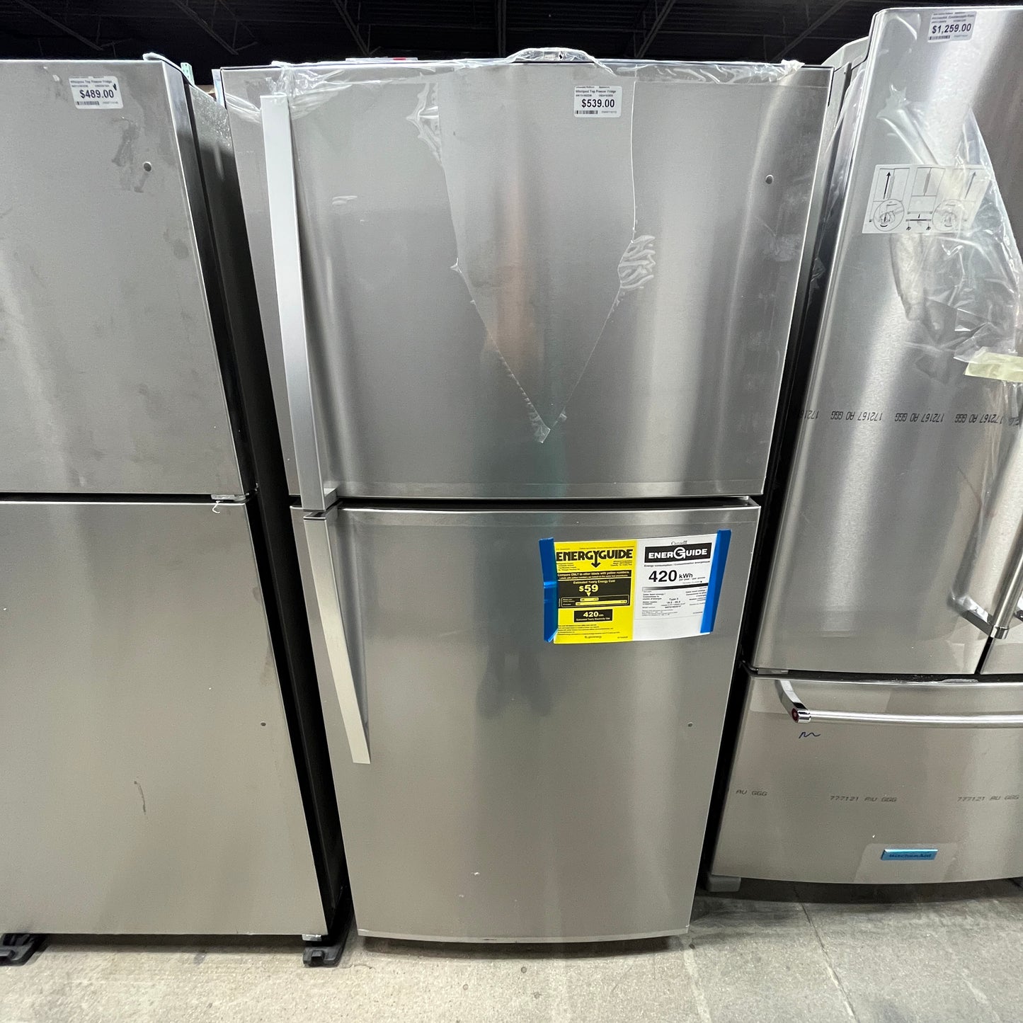 Whirlpool Top Freezer Fridge