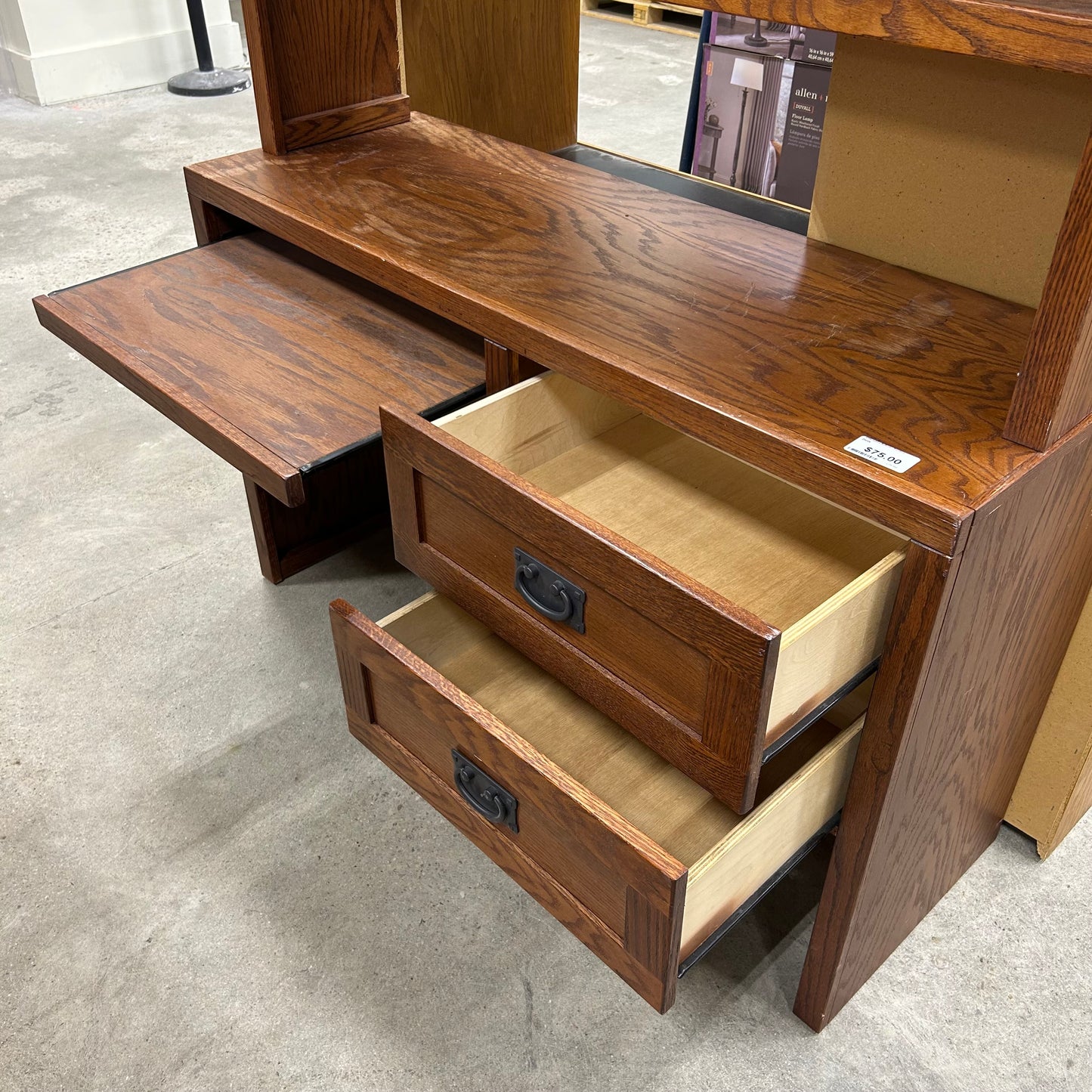 Rustic Desk w/ Hutch