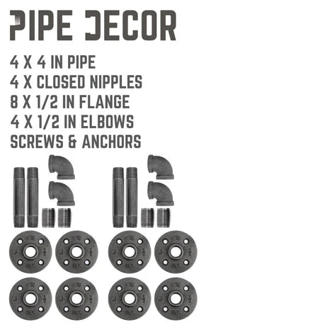 Pipe Decor Shelf Elbow Bracket