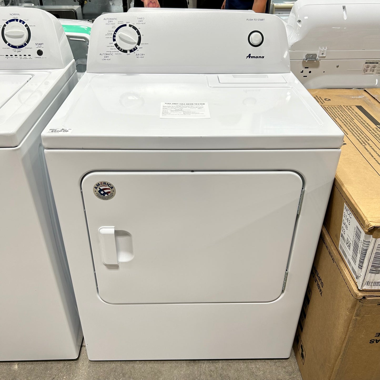 Amana Washer/Elec Dryer Set