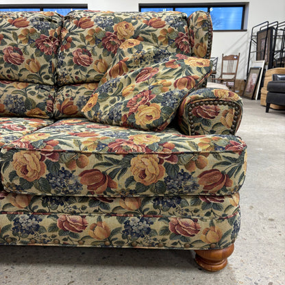 Broyhill Woven Floral Sofa