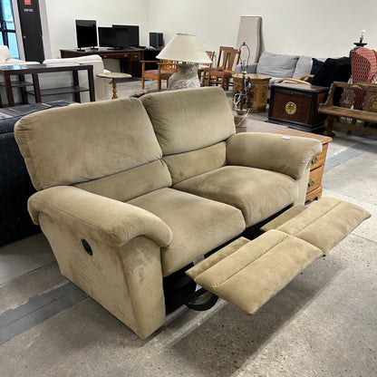 Microsuede Reclining Loveseat