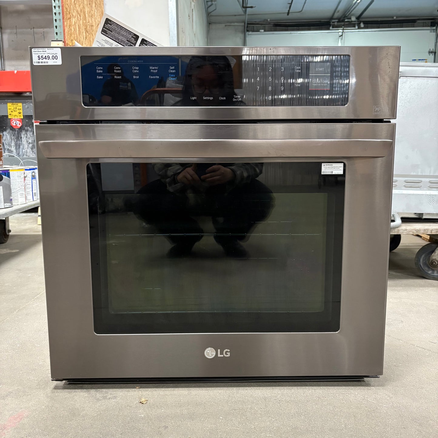 LG 30" Elec Conv Wall Oven
