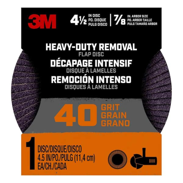 3M 40 Grit HeavyDuty Flap Disc