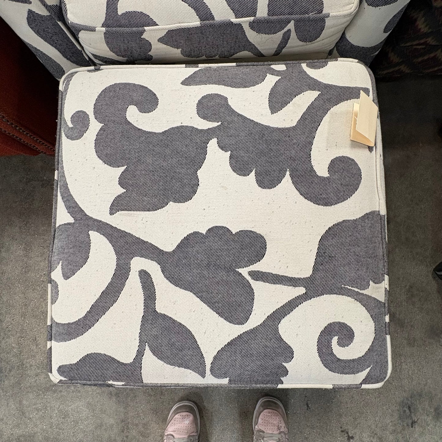 Floral  Arm Chair/ Ottoman