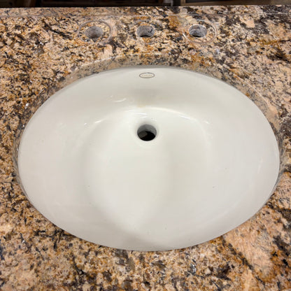 42" Granite Top Vanity Set