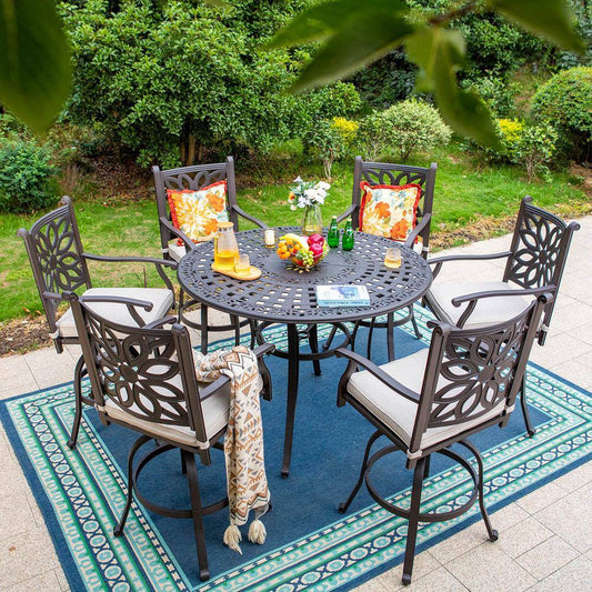 NEW 7pc Bar Height Patio Dining Set