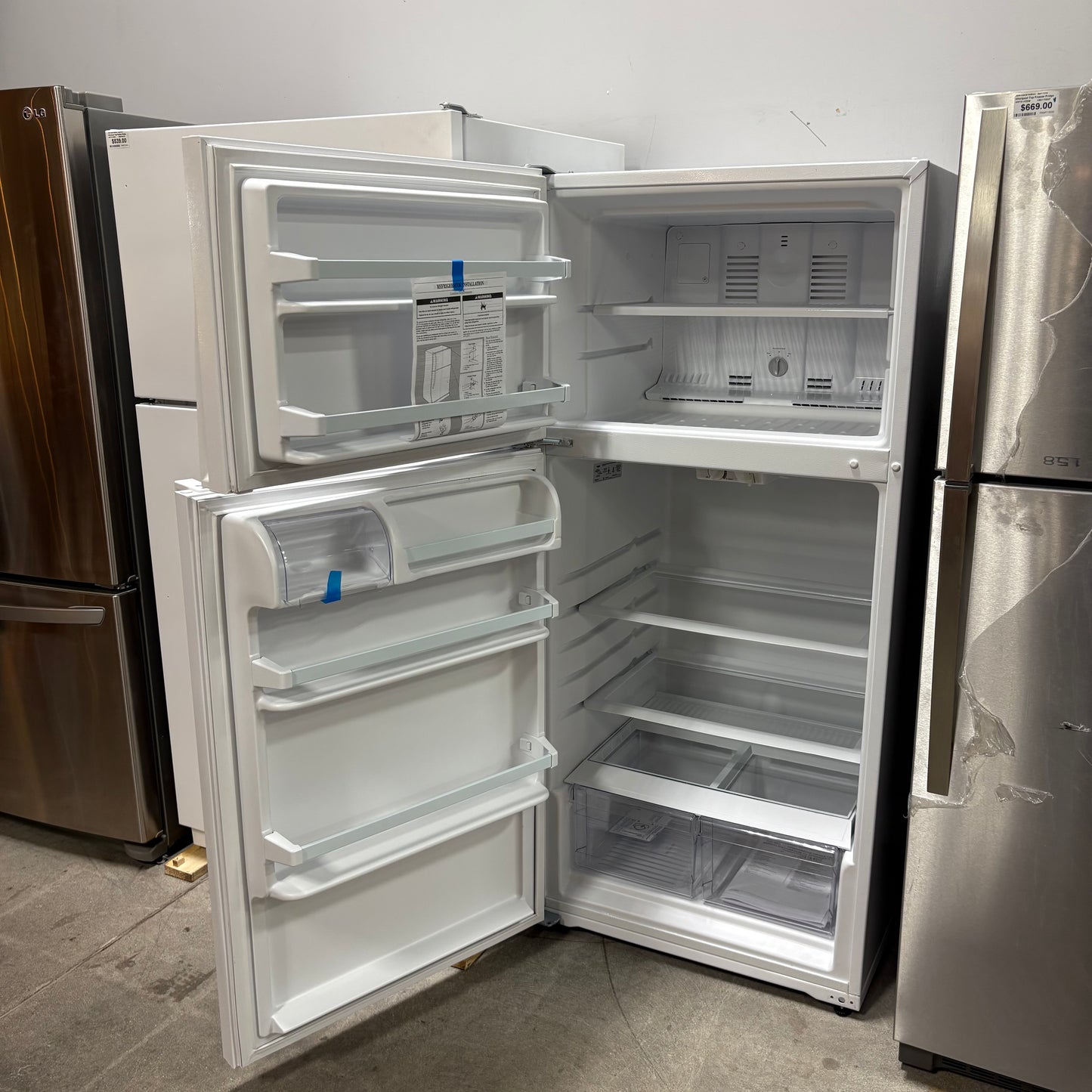 Whirlpool Top Freezer Fridge