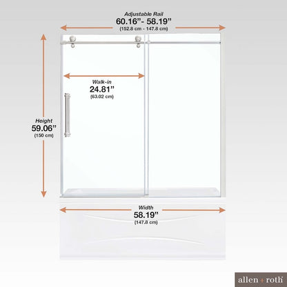 allen + roth 60" Tub Door